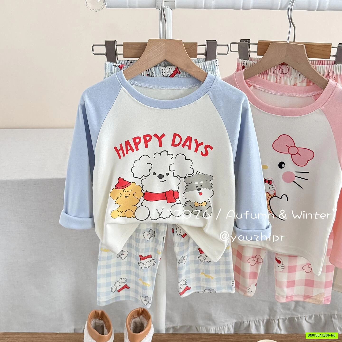 BỘ COTTON MẶC NHÀ DỄ THƯƠNG