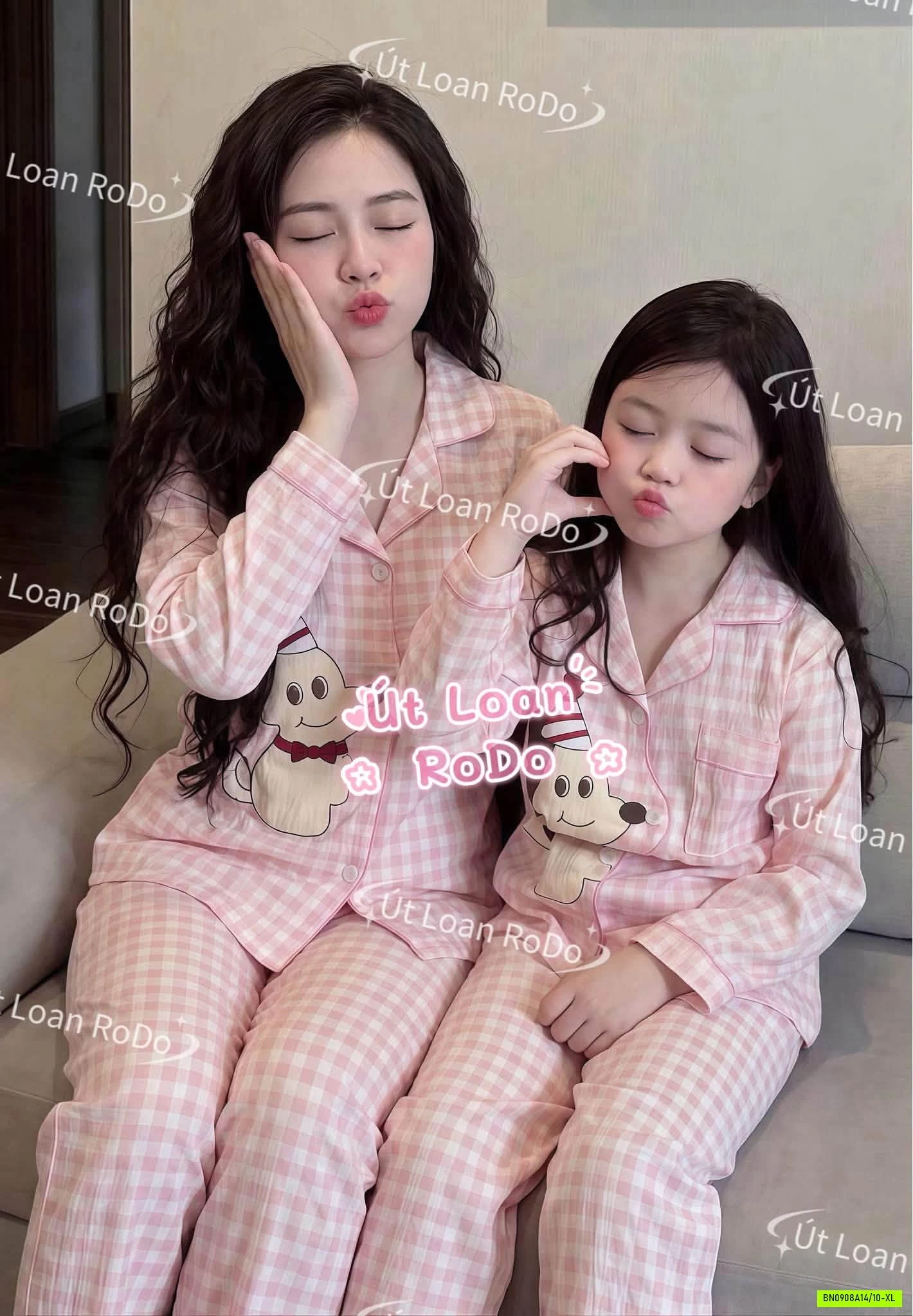 PIZAMA MẸ BÉ DỄ THƯƠNG