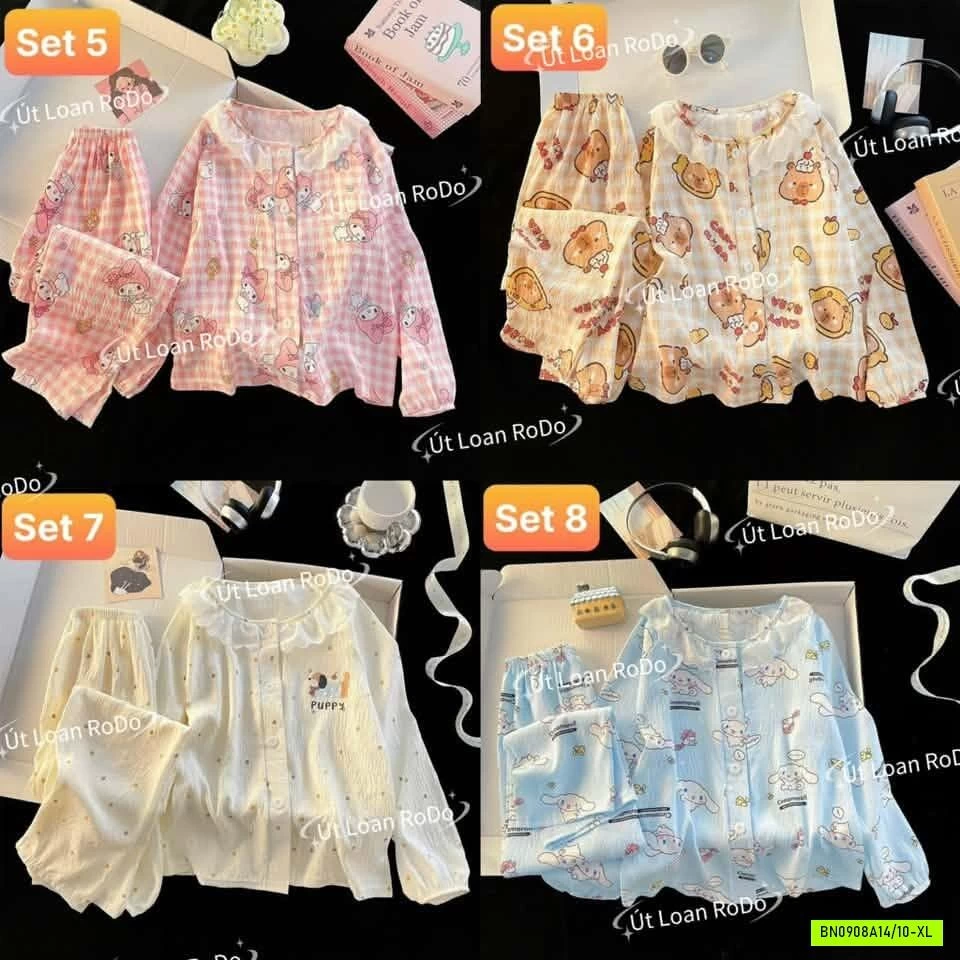 PIZAMA MẸ BÉ DỄ THƯƠNG