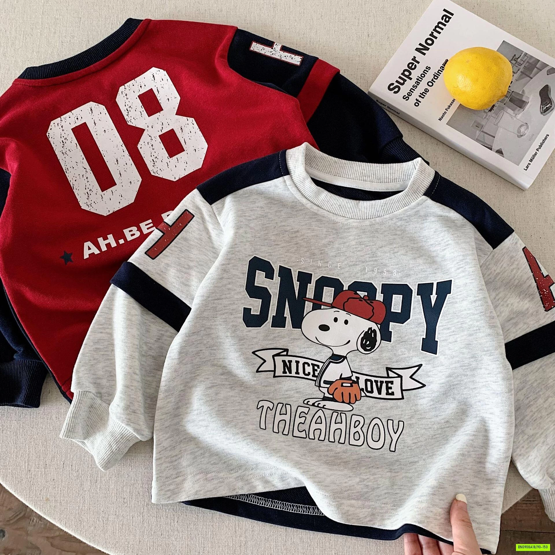 ÁO NỈ SNOOPY PHỐI SỌC