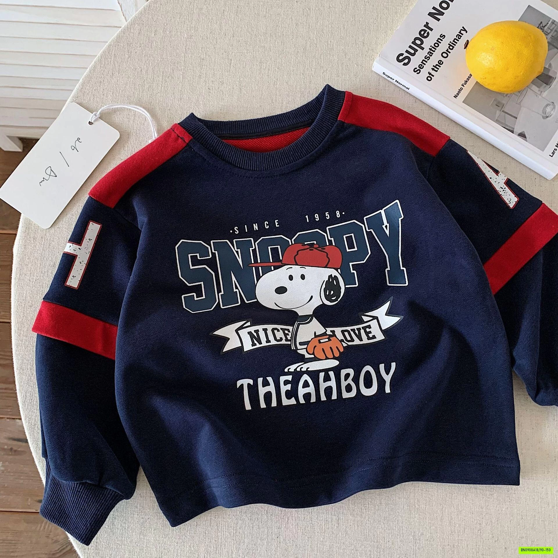 ÁO NỈ SNOOPY PHỐI SỌC