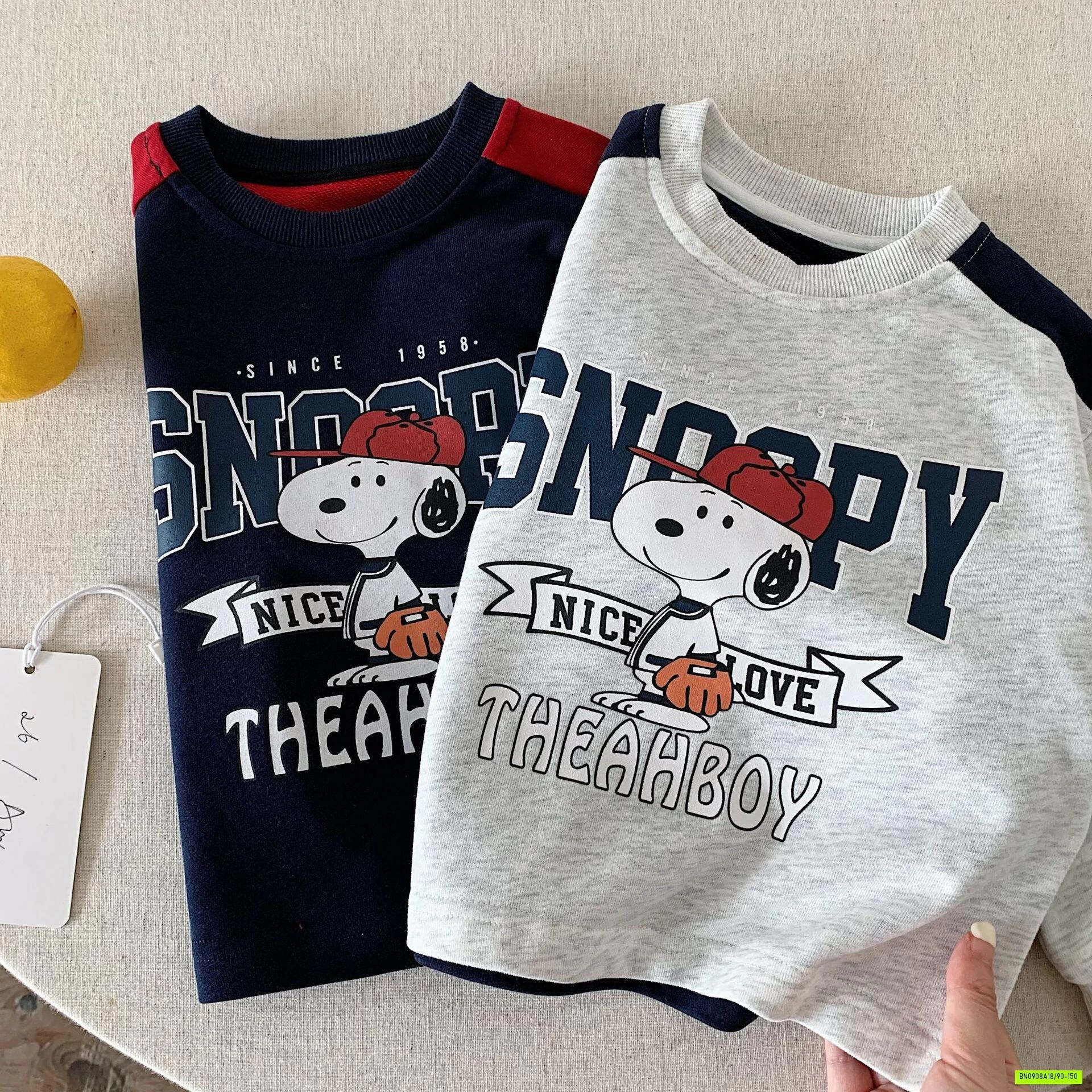 ÁO NỈ SNOOPY PHỐI SỌC