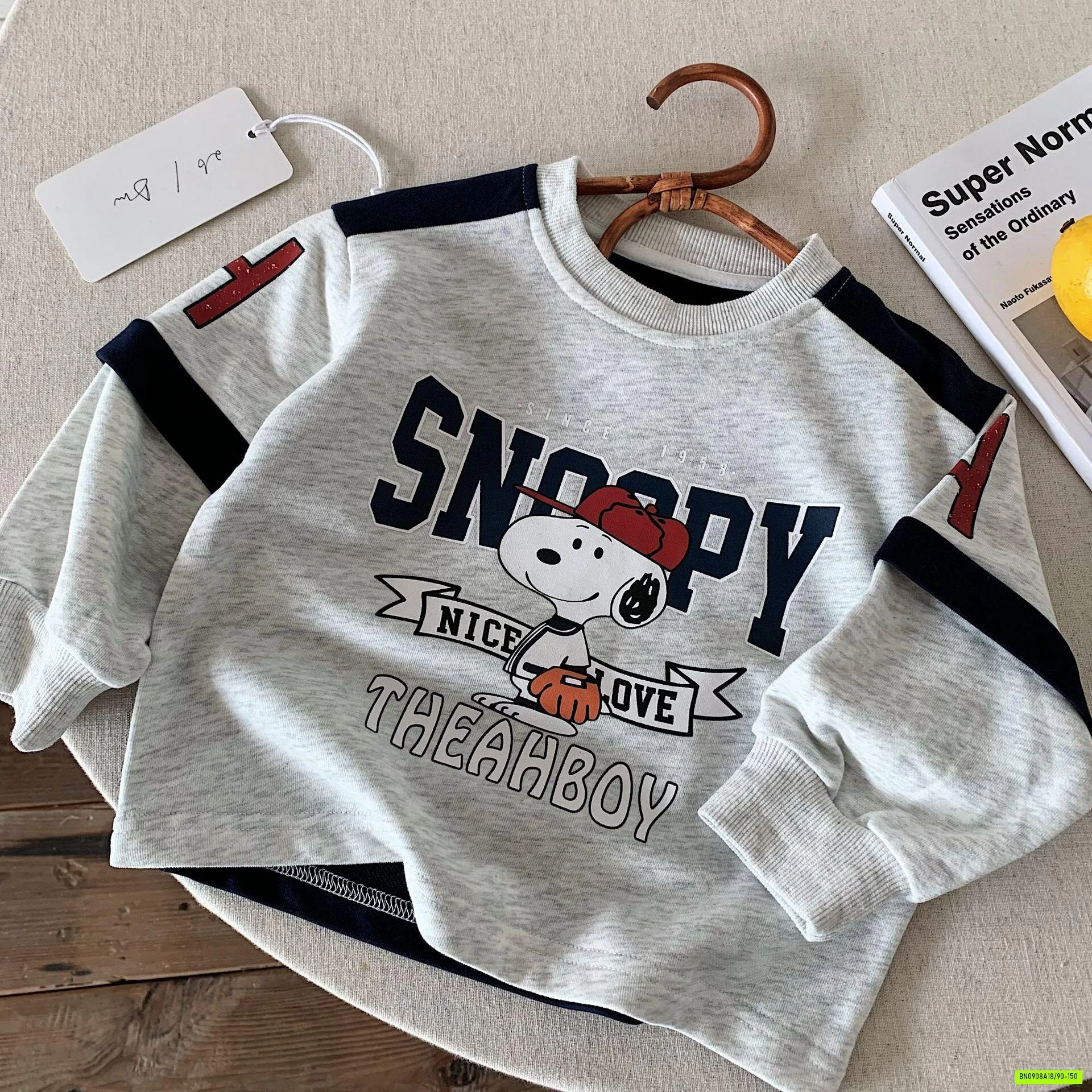 ÁO NỈ SNOOPY PHỐI SỌC