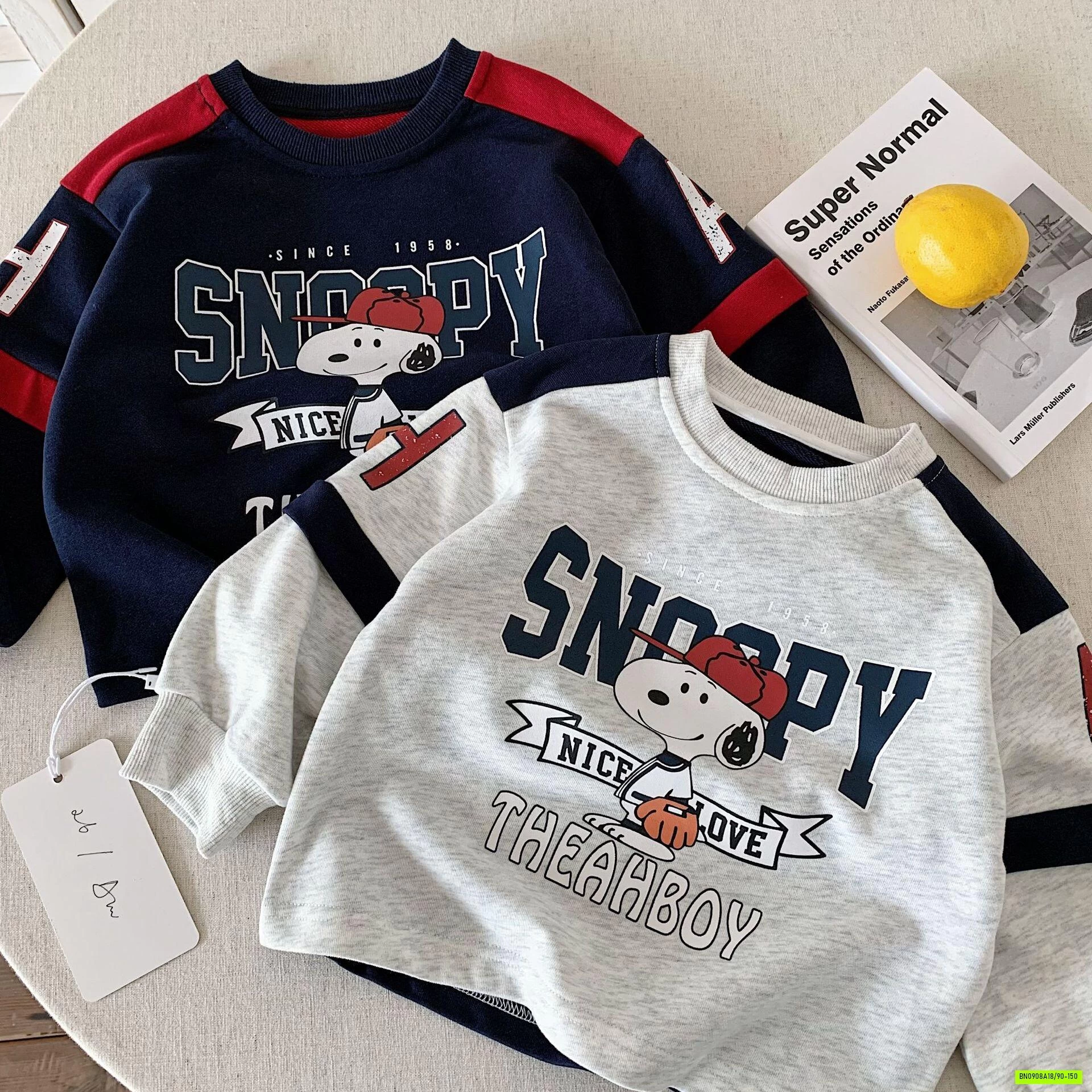 ÁO NỈ SNOOPY PHỐI SỌC