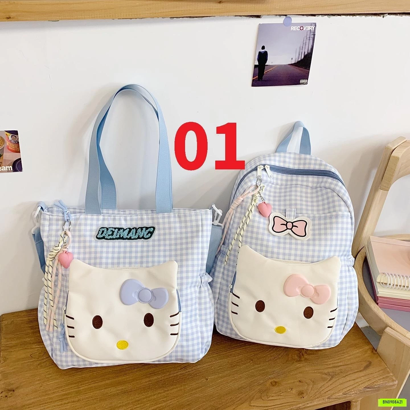 BALO TÚI ĐEO CHÉO KITTY DỄ THƯƠNG