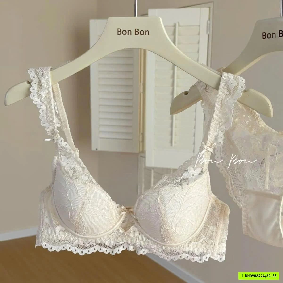SET BRA PHỐI REN CÓ GỌNG
