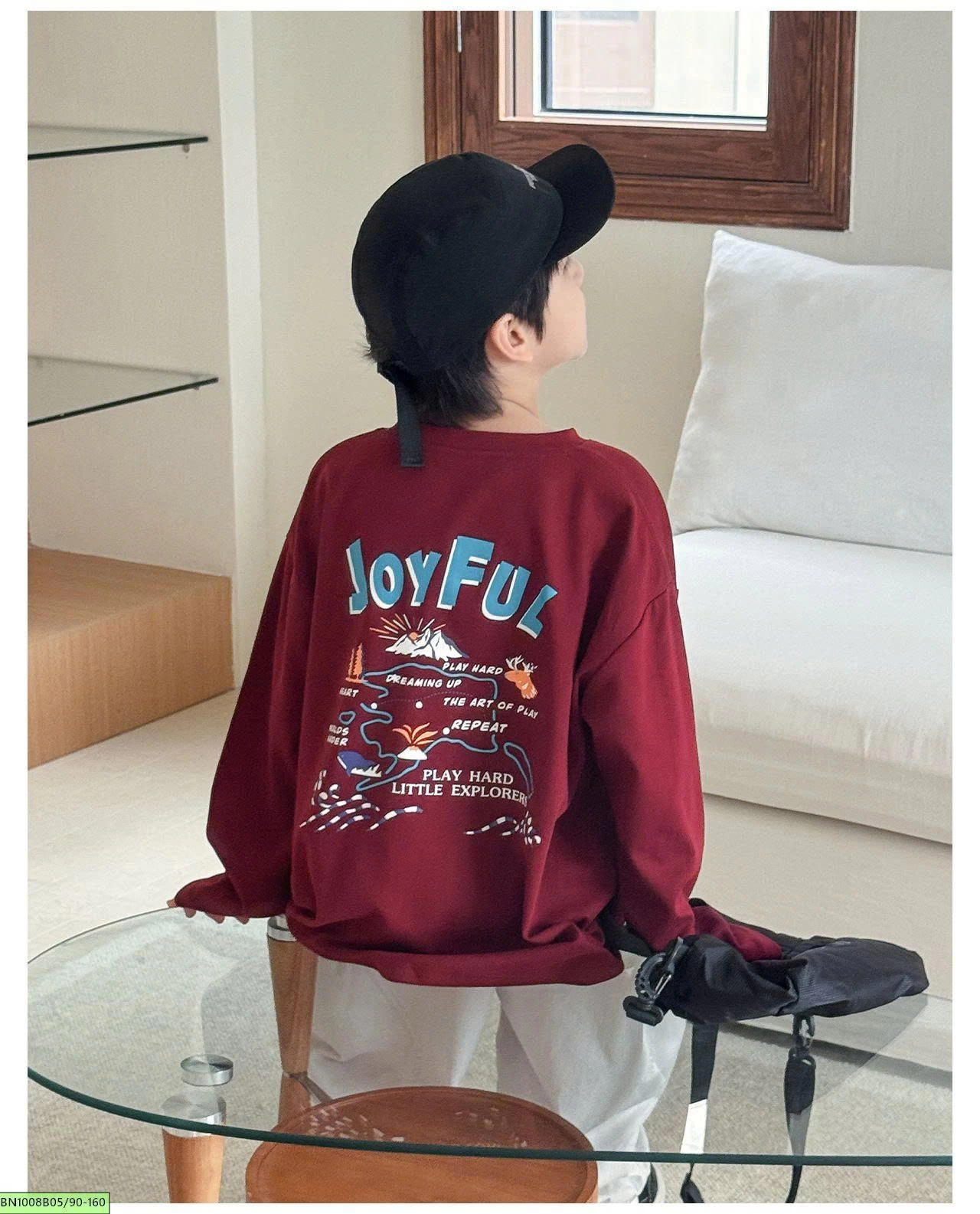ÁO  THUN DÀI TAY TÚI NGỰC IN HÌNH AOAOKIDS AQ6003