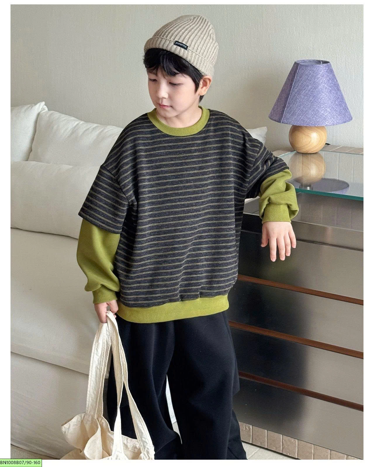 ÁO NỈ 2 LỚP AOAOKIDS AQ6072