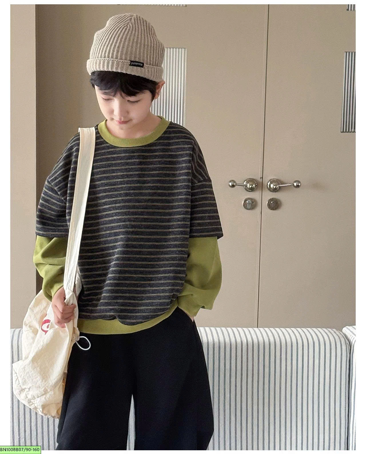 ÁO NỈ 2 LỚP AOAOKIDS AQ6072