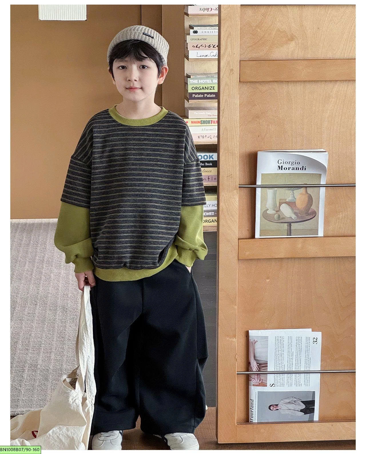 ÁO NỈ 2 LỚP AOAOKIDS AQ6072