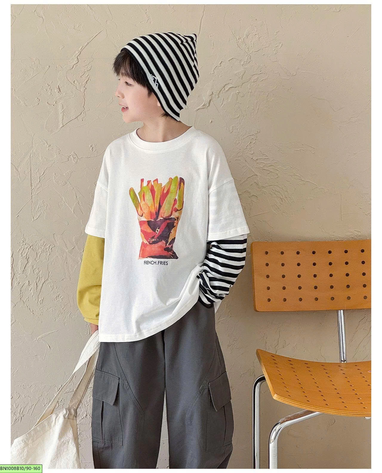 ÁO THUN KHOAI TÂY CHIÊN AOAOKIDS AQ6042