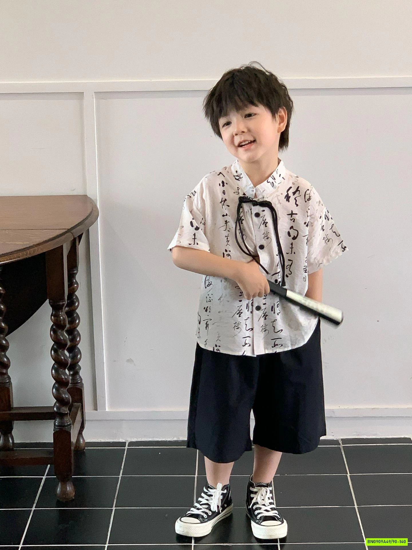 SÉT ĐŨI CỔ TÀU IN CHỮ BÉ TRAI