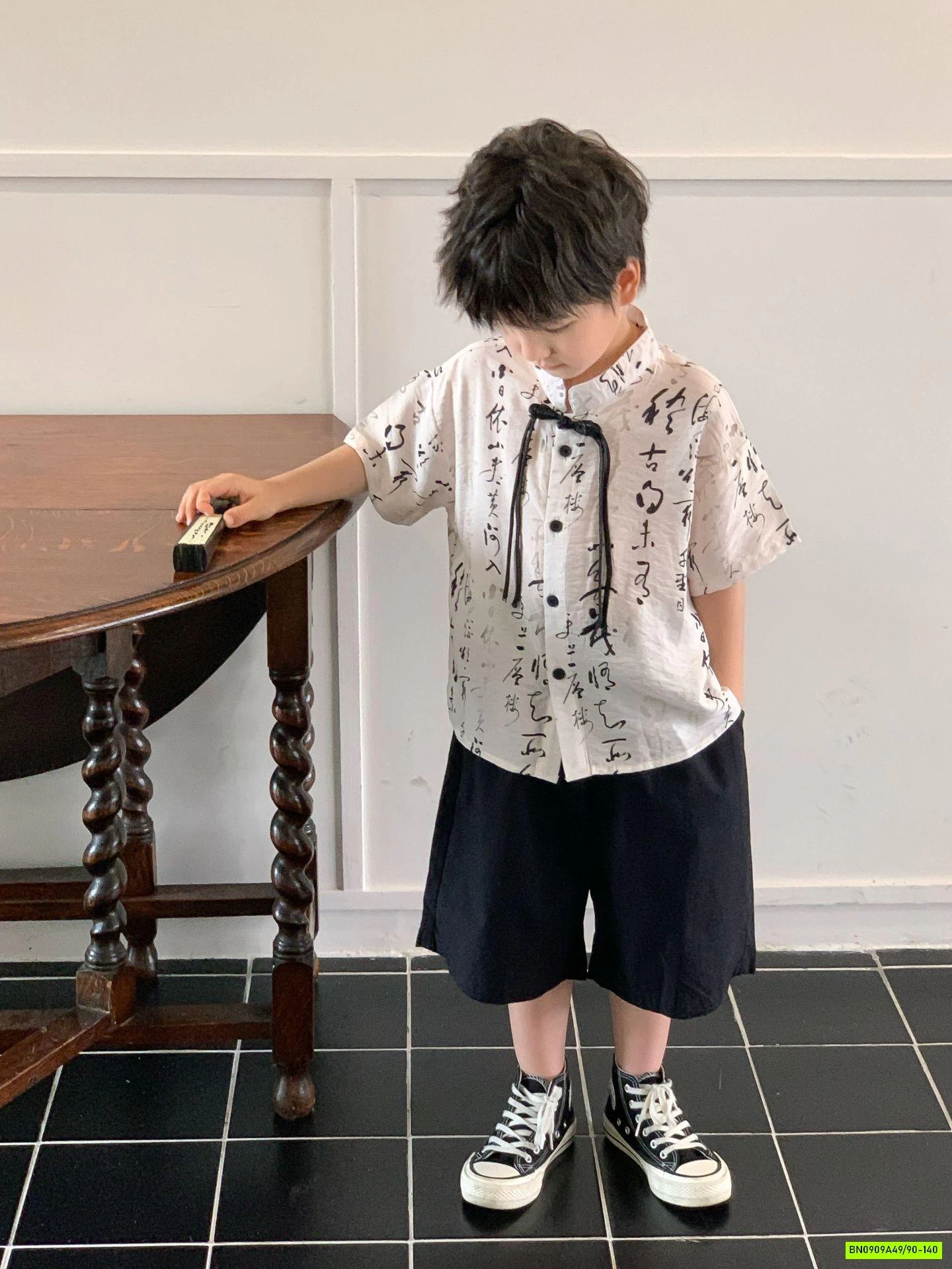 SÉT ĐŨI CỔ TÀU IN CHỮ BÉ TRAI