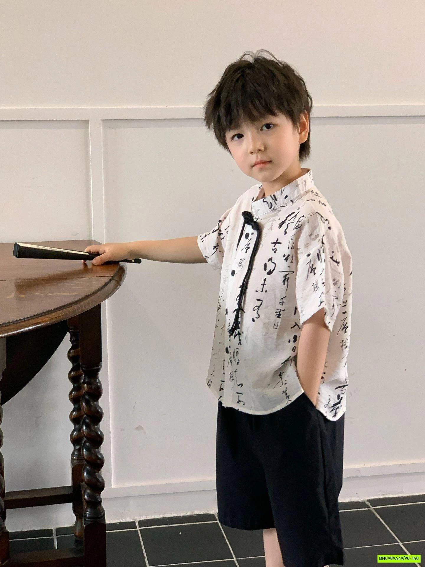 SÉT ĐŨI CỔ TÀU IN CHỮ BÉ TRAI