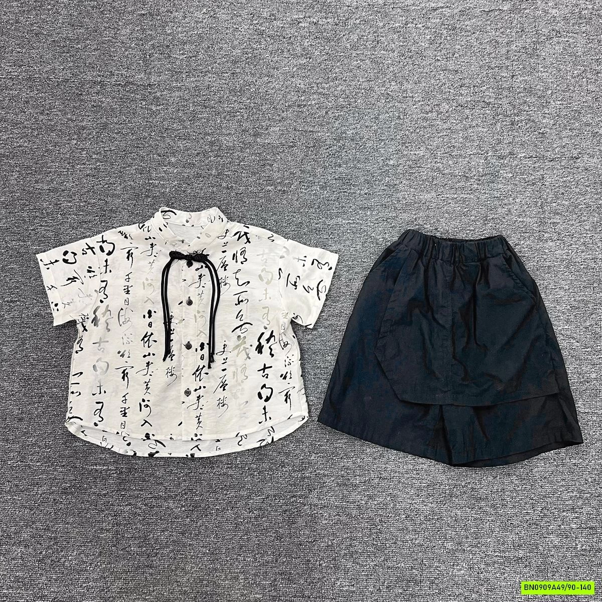 SÉT ĐŨI CỔ TÀU IN CHỮ BÉ TRAI