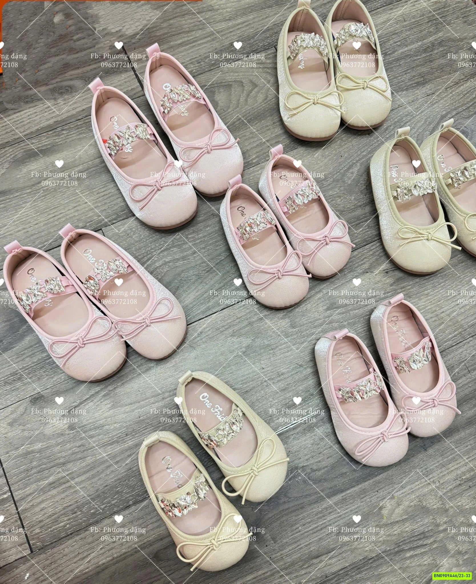 GIÀY BÚP BÊ QUAI GẮN ĐÁ