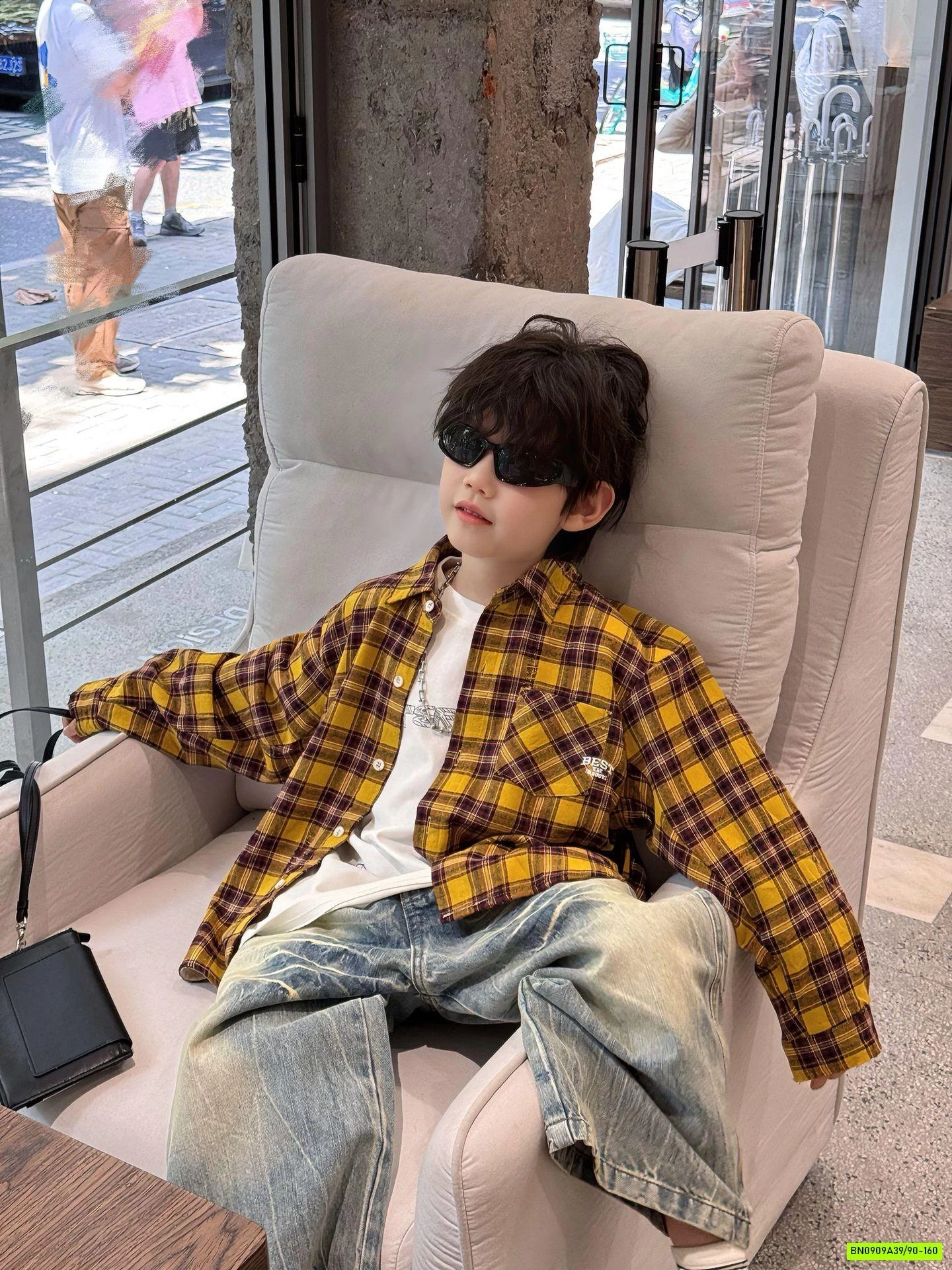 KHOÁC SƠ MI CARO VÀNG