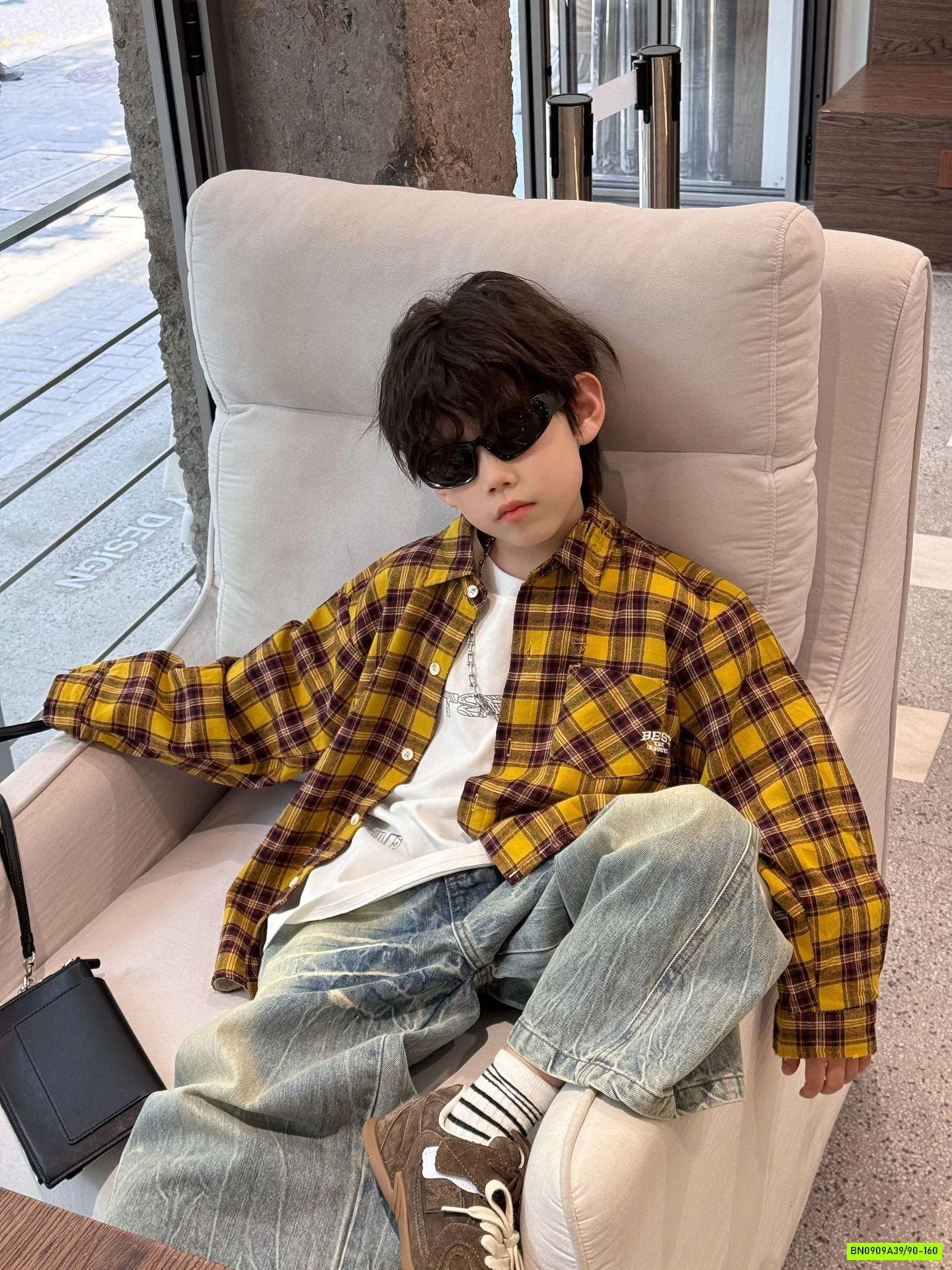 KHOÁC SƠ MI CARO VÀNG