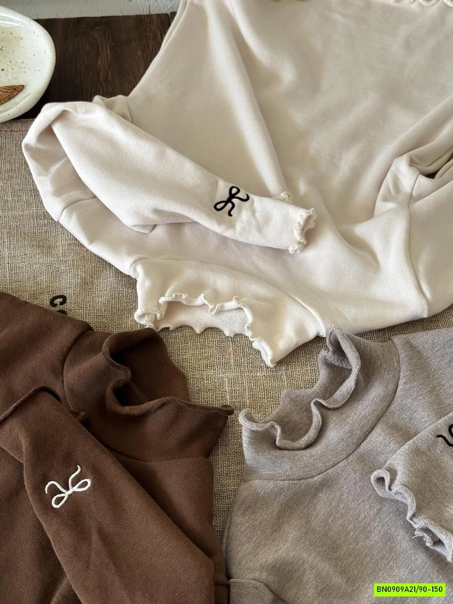 ÁO GIỮ NHIỆT VIỀN BÈO THÊU NƠ