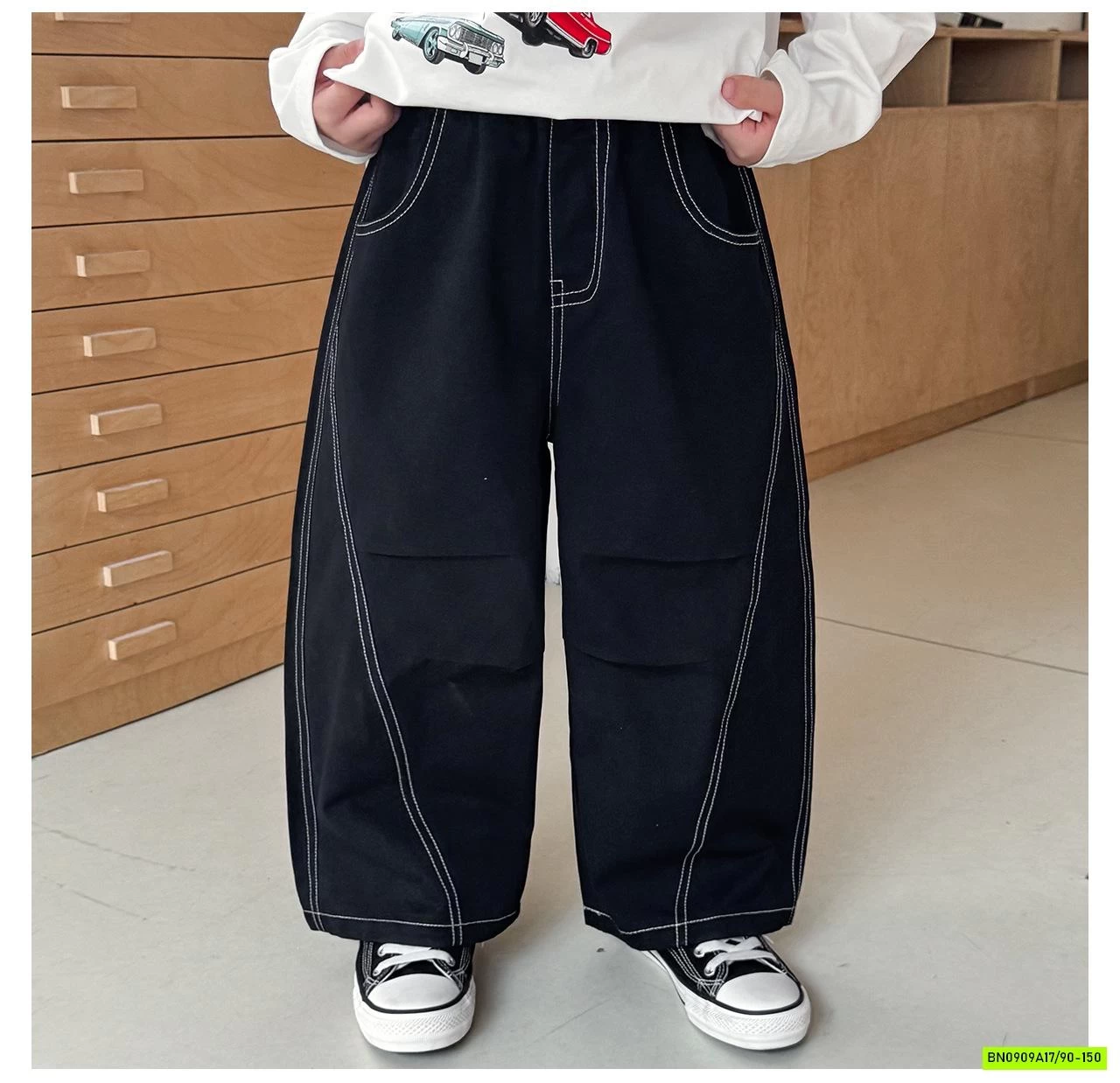 BAGGY GÂN CHÉO CHỈ NỔI AOAOKIDS