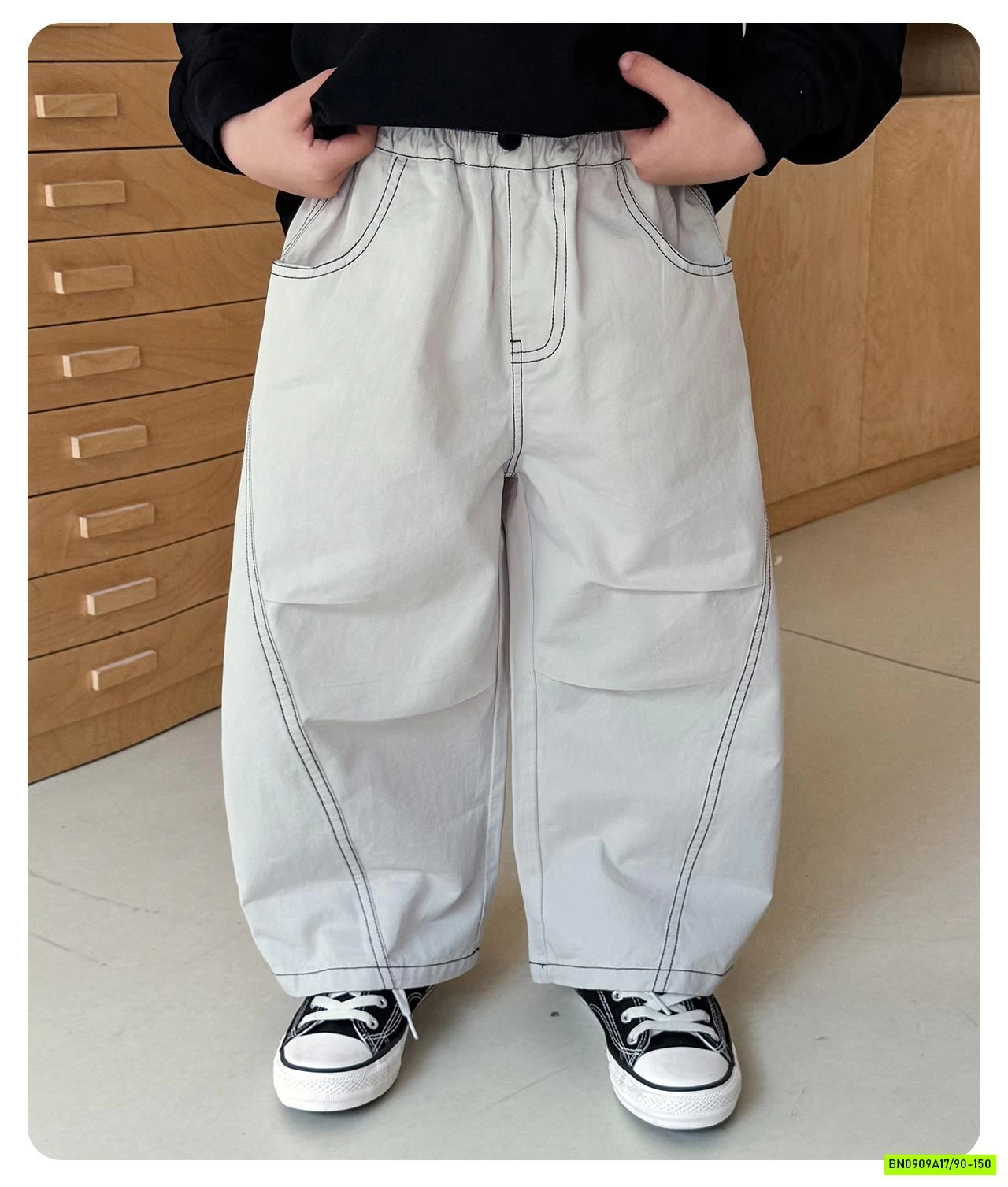 BAGGY GÂN CHÉO CHỈ NỔI AOAOKIDS