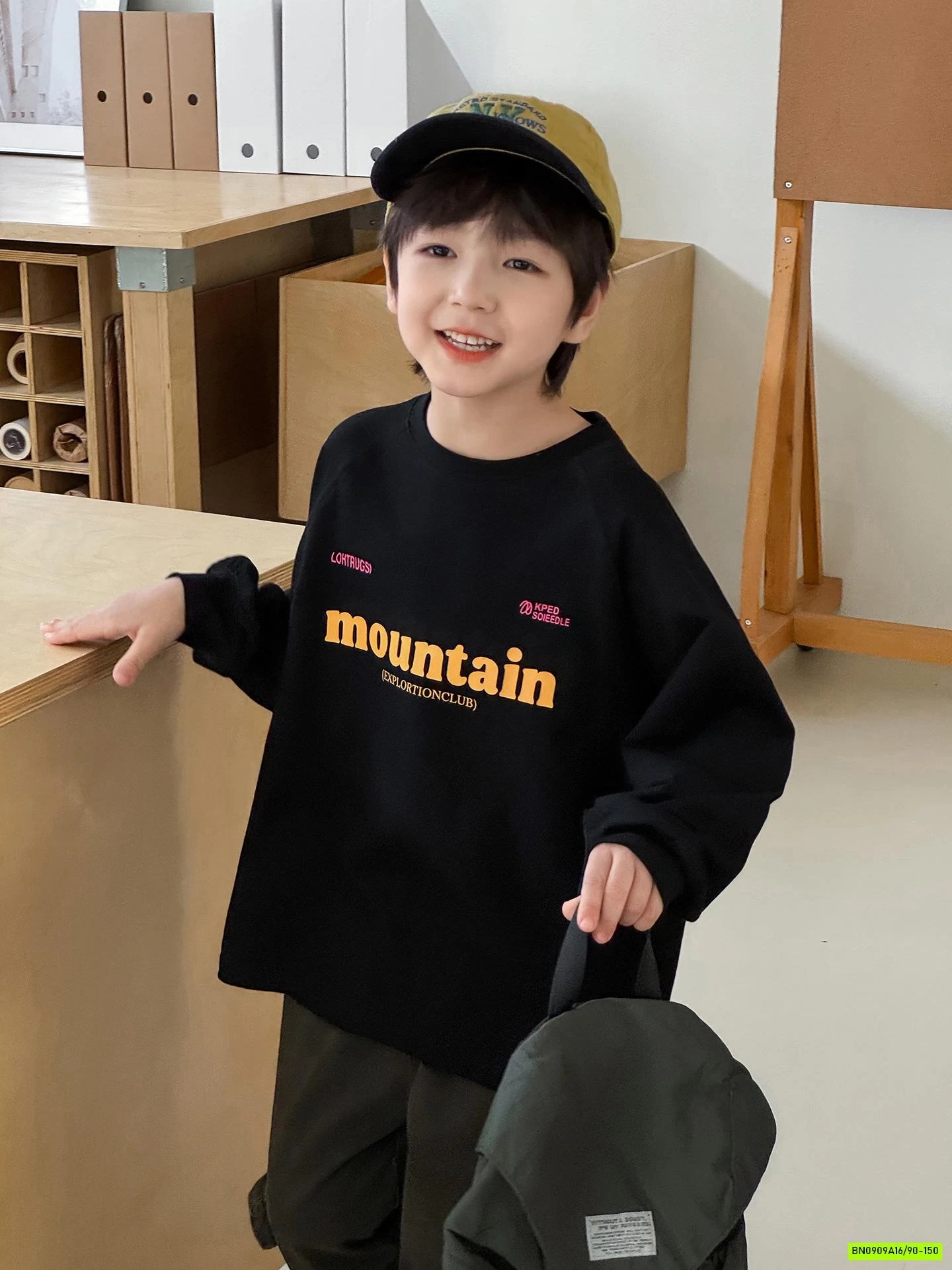 ÁO THUN TRƠN IN CHỮ AOAOKIDS