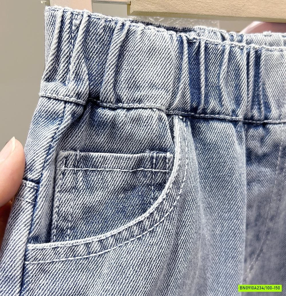 SHORT JEANS THÊU NƠ TÚI KAKADY