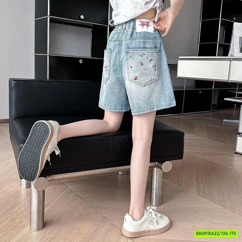 SHORT JEANS THÊU HOA SZ ĐẠI