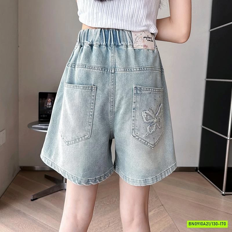 SHORT JEANS THÊU BƯỚM SZ ĐẠI