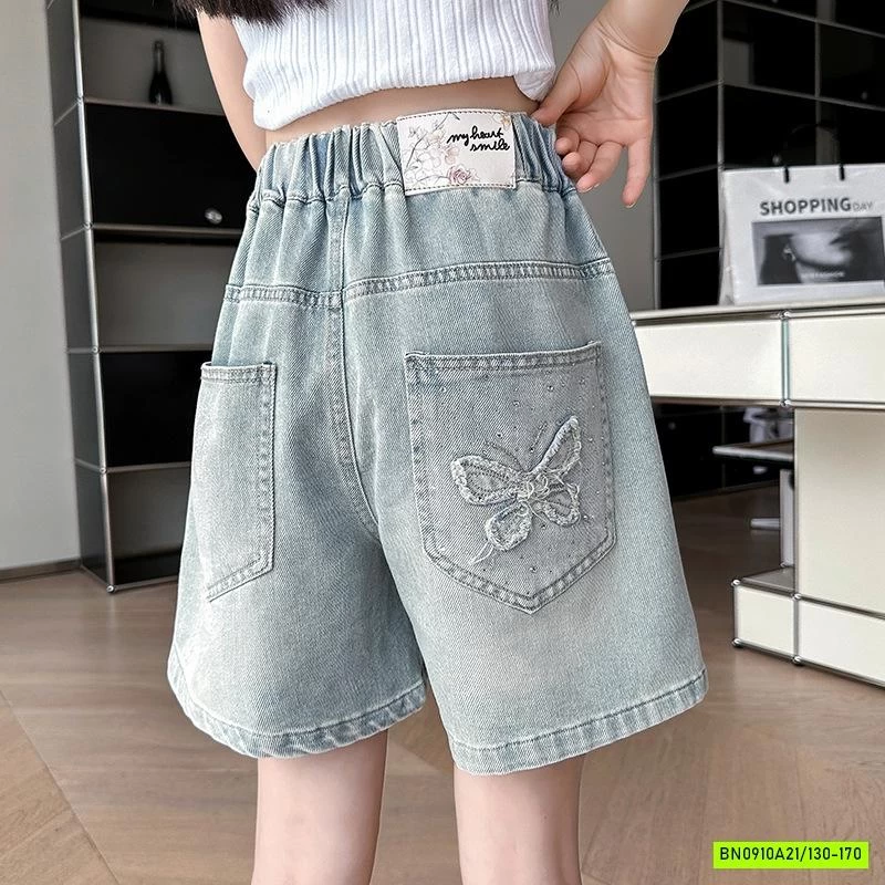 SHORT JEANS THÊU BƯỚM SZ ĐẠI