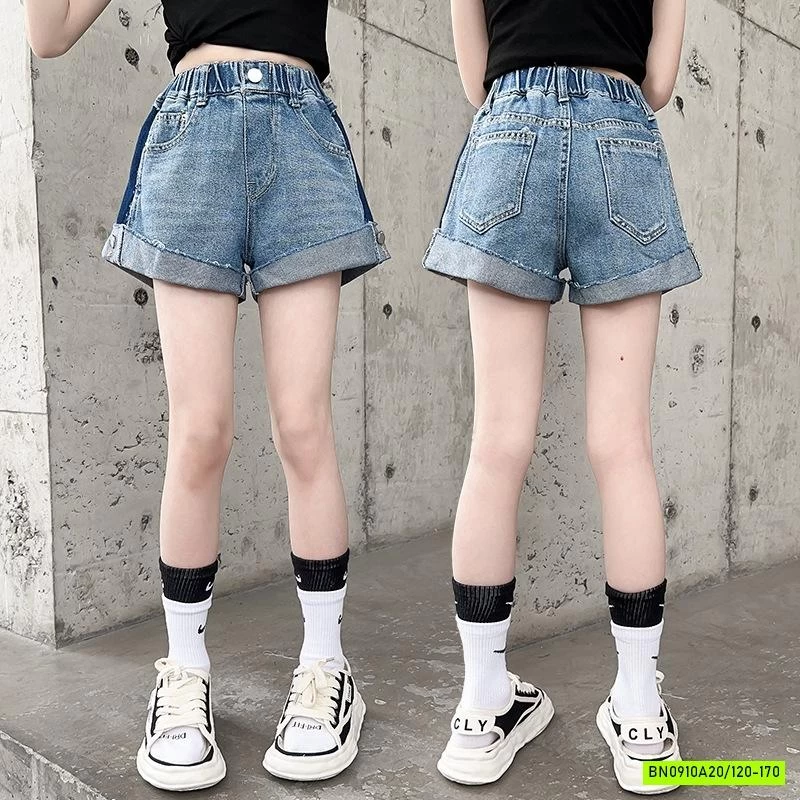 SHORT JEANS GẤP GẤU