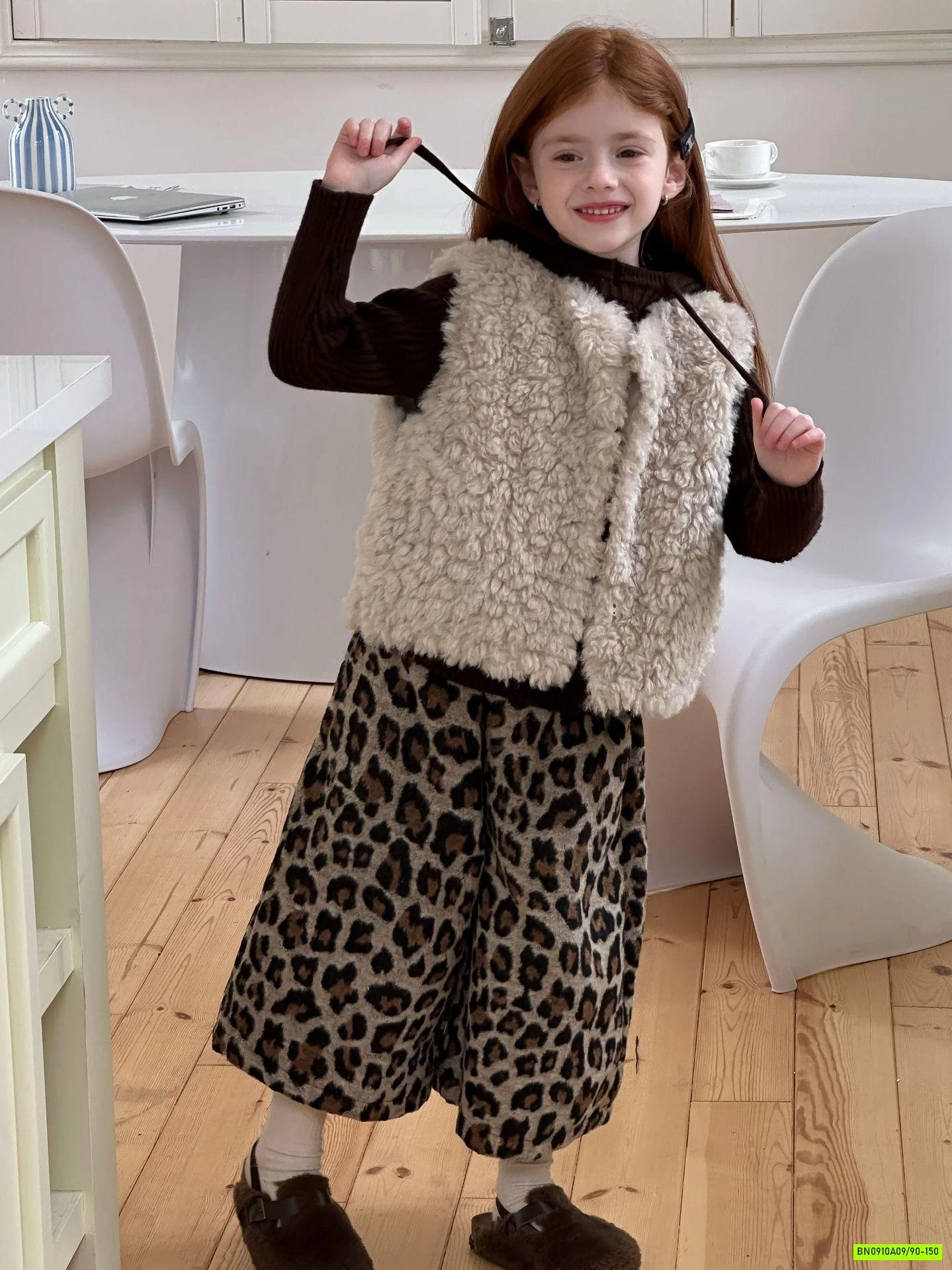 QUẦN LEN ỐNG RỘNG DA BEO