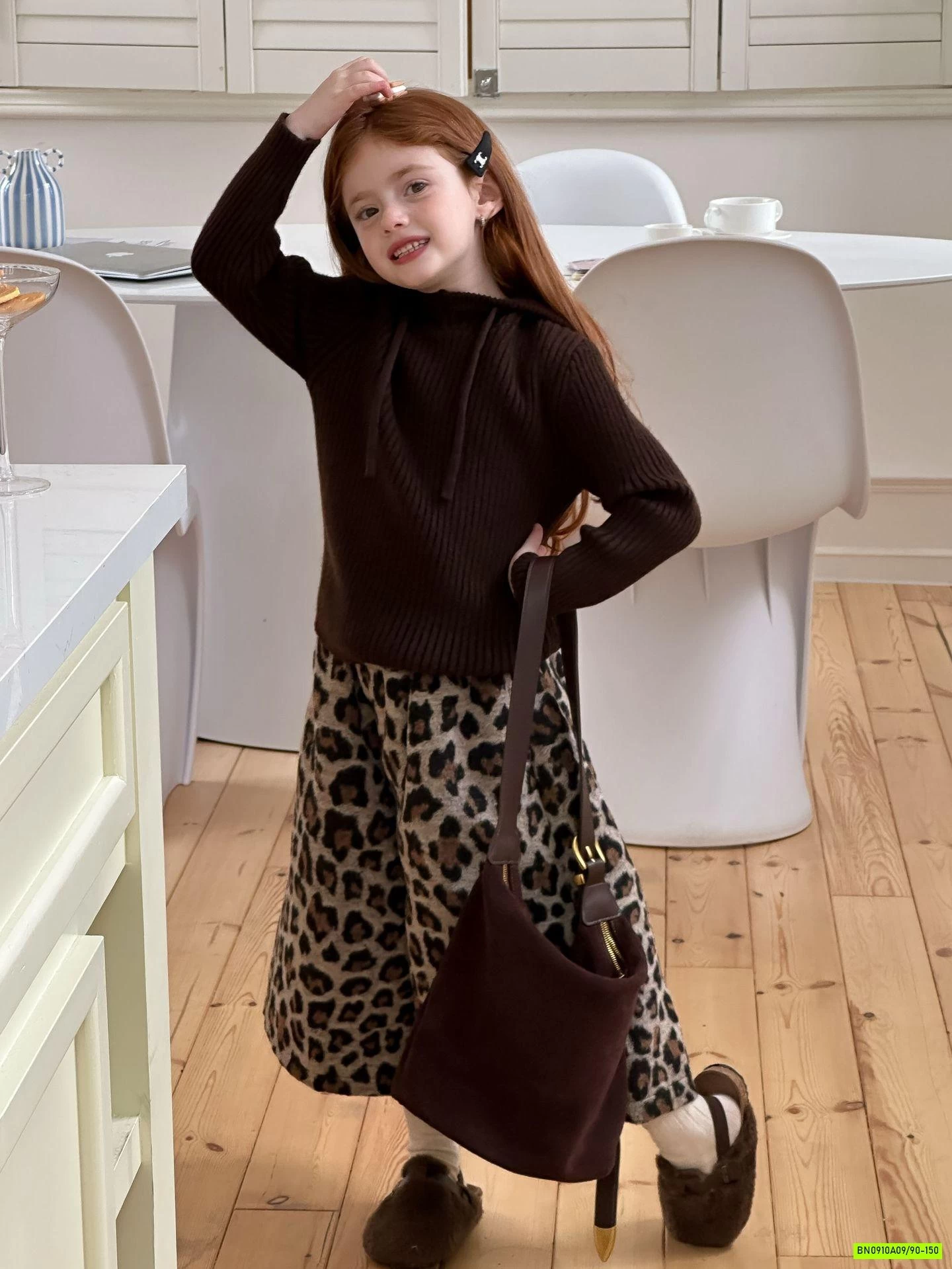 QUẦN LEN ỐNG RỘNG DA BEO