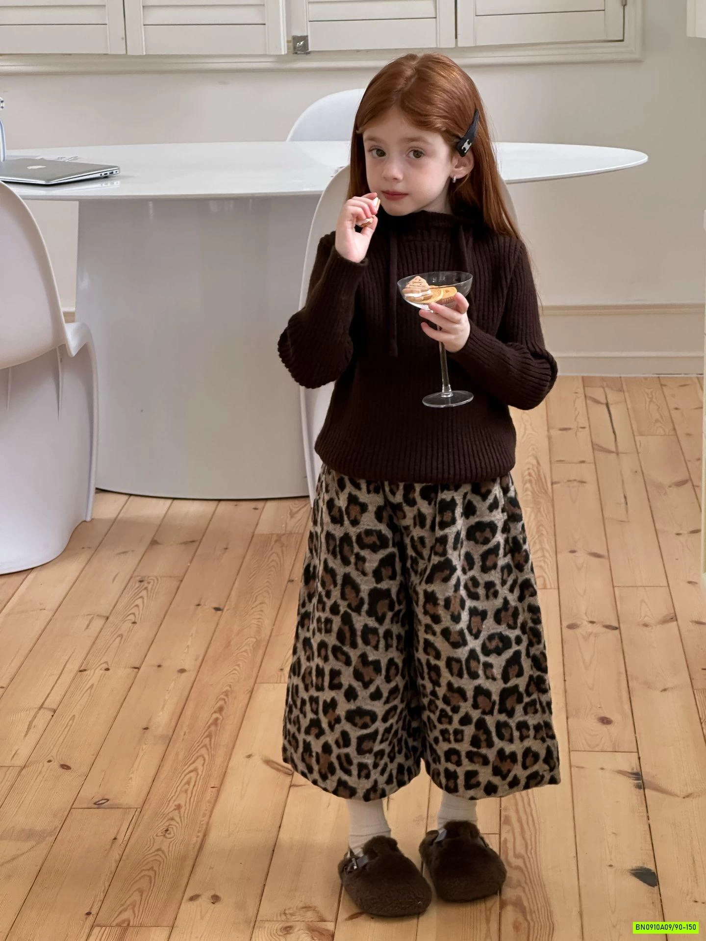 QUẦN LEN ỐNG RỘNG DA BEO