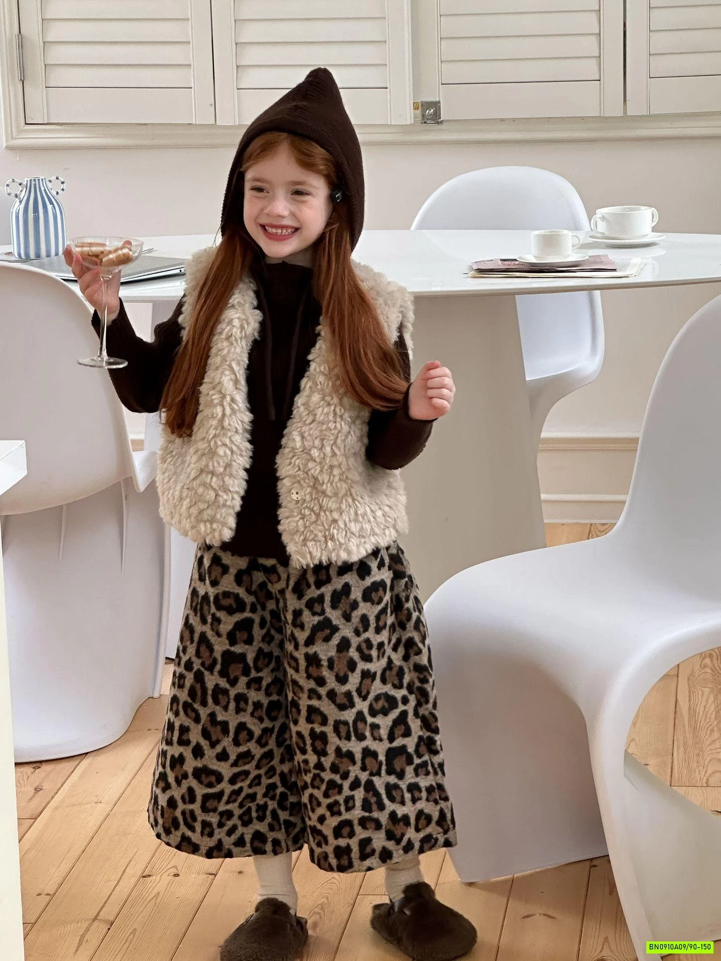 QUẦN LEN ỐNG RỘNG DA BEO