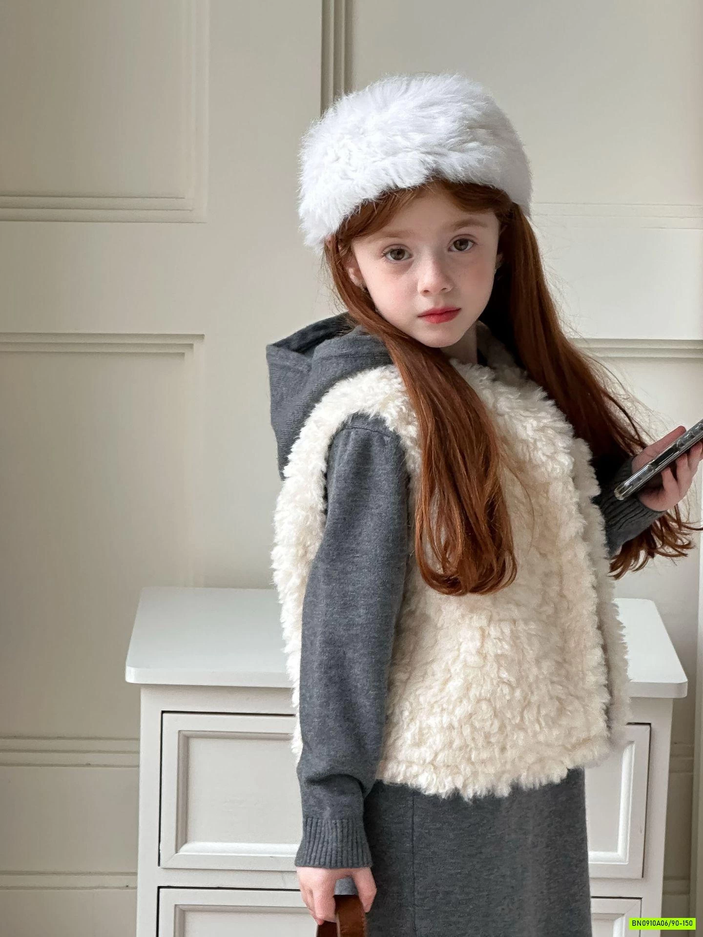 ĐẦM LEN SUÔNG LIỀN MŨ LANMOMO