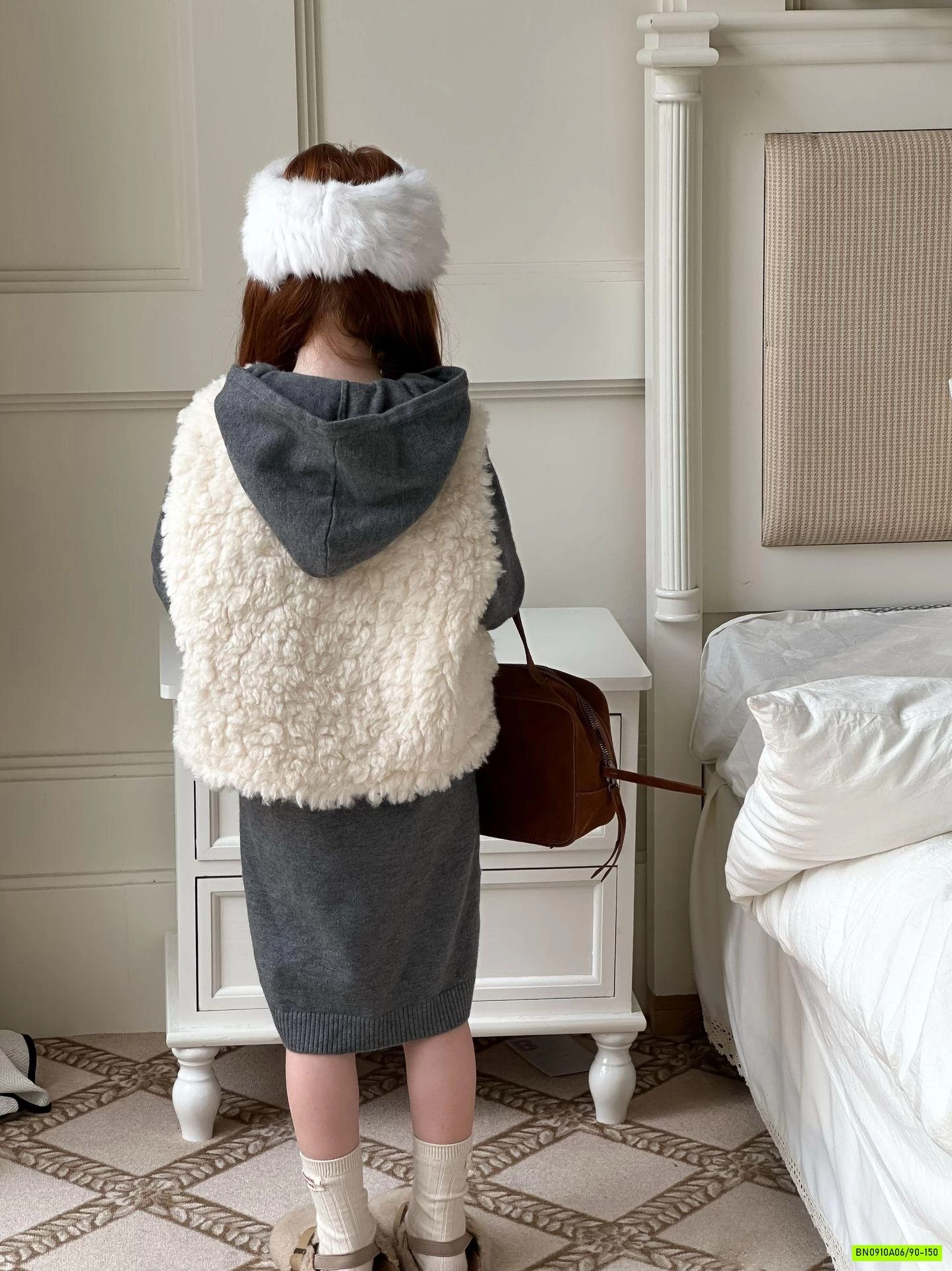 ĐẦM LEN SUÔNG LIỀN MŨ LANMOMO