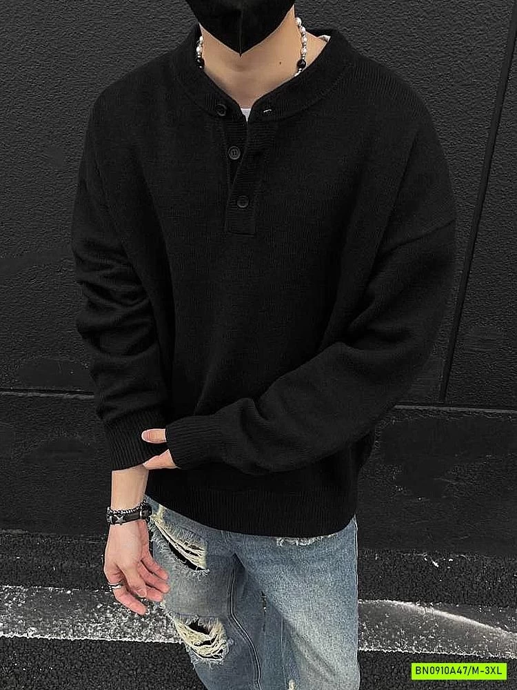 ÁO LEN NAM CÚC CỔ