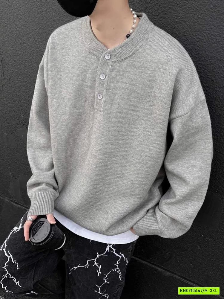 ÁO LEN NAM CÚC CỔ