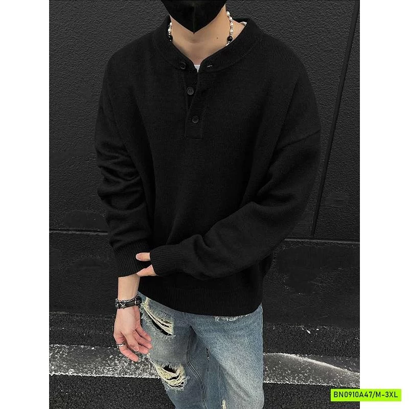 ÁO LEN NAM CÚC CỔ