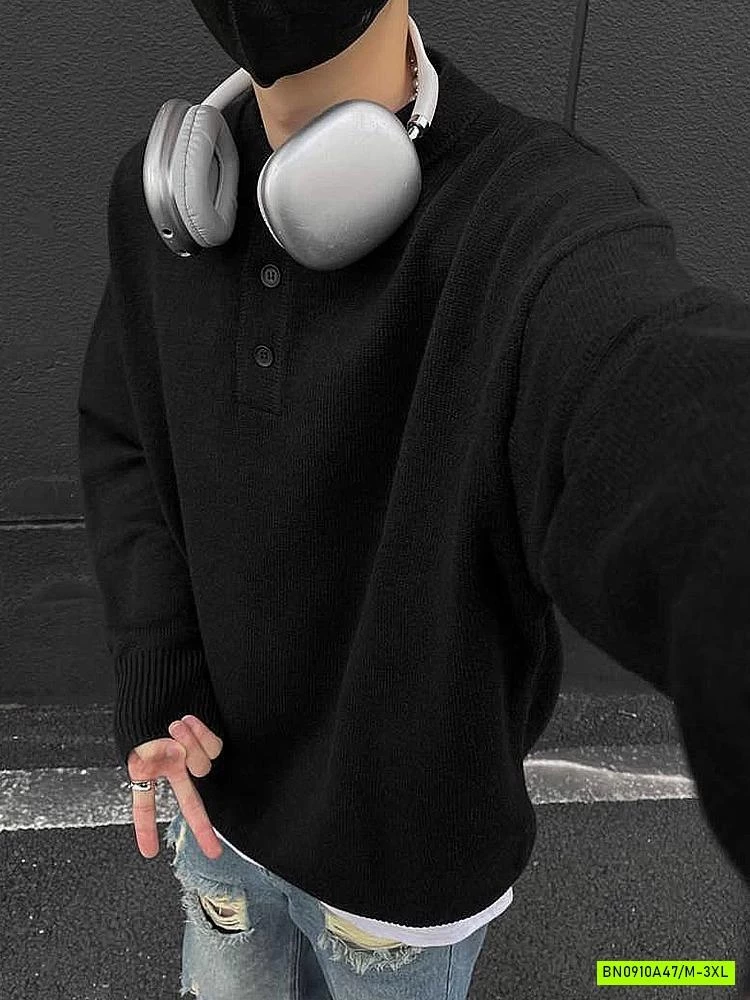 ÁO LEN NAM CÚC CỔ