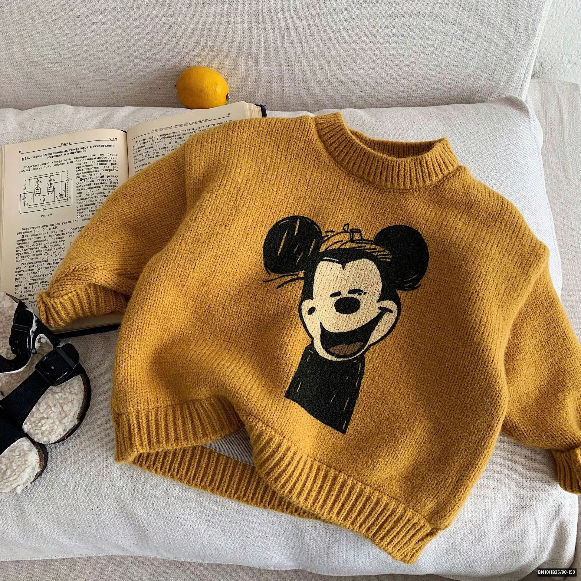 ÁO LEN MICKEY CỔ TRÒN