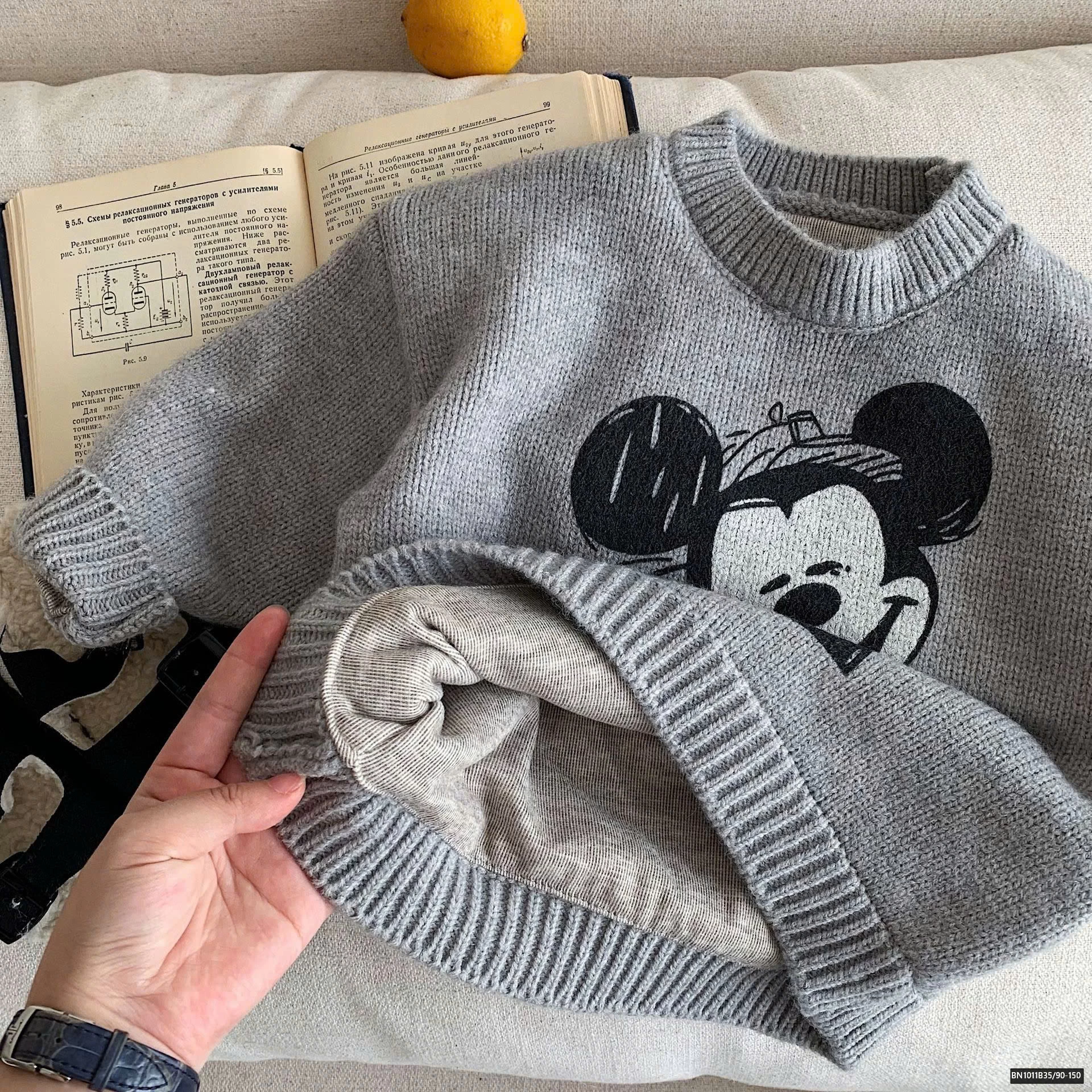 ÁO LEN MICKEY CỔ TRÒN