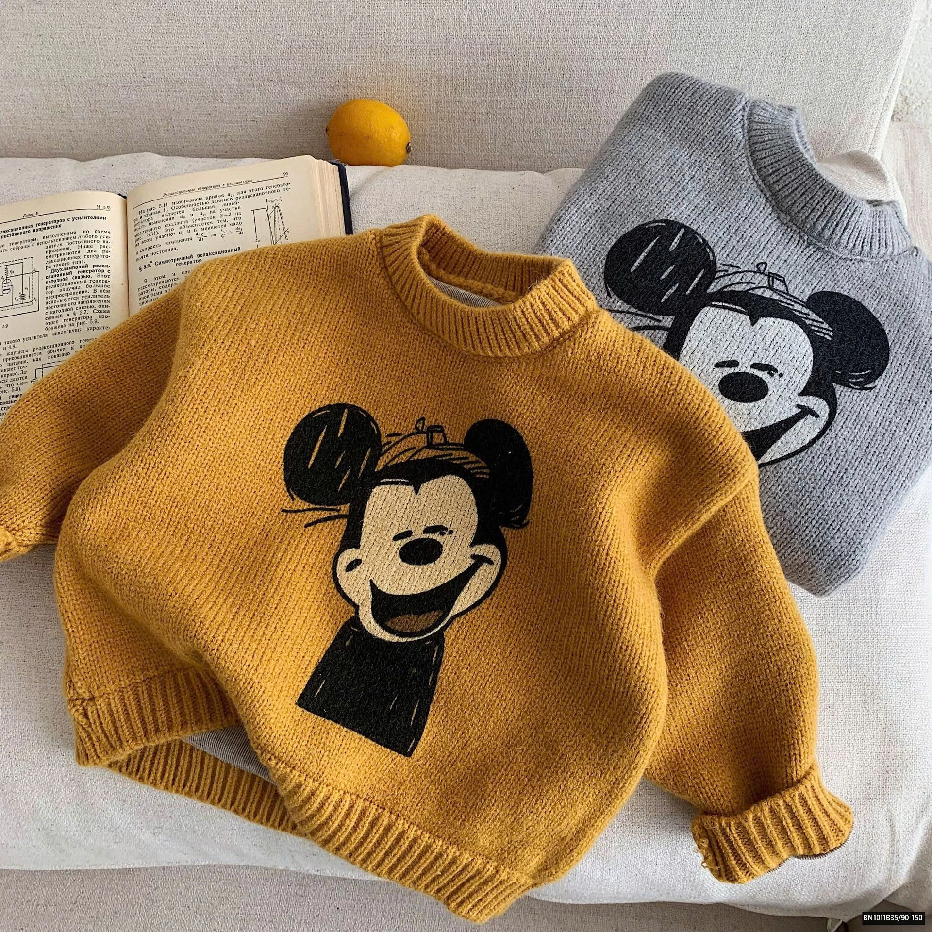 ÁO LEN MICKEY CỔ TRÒN