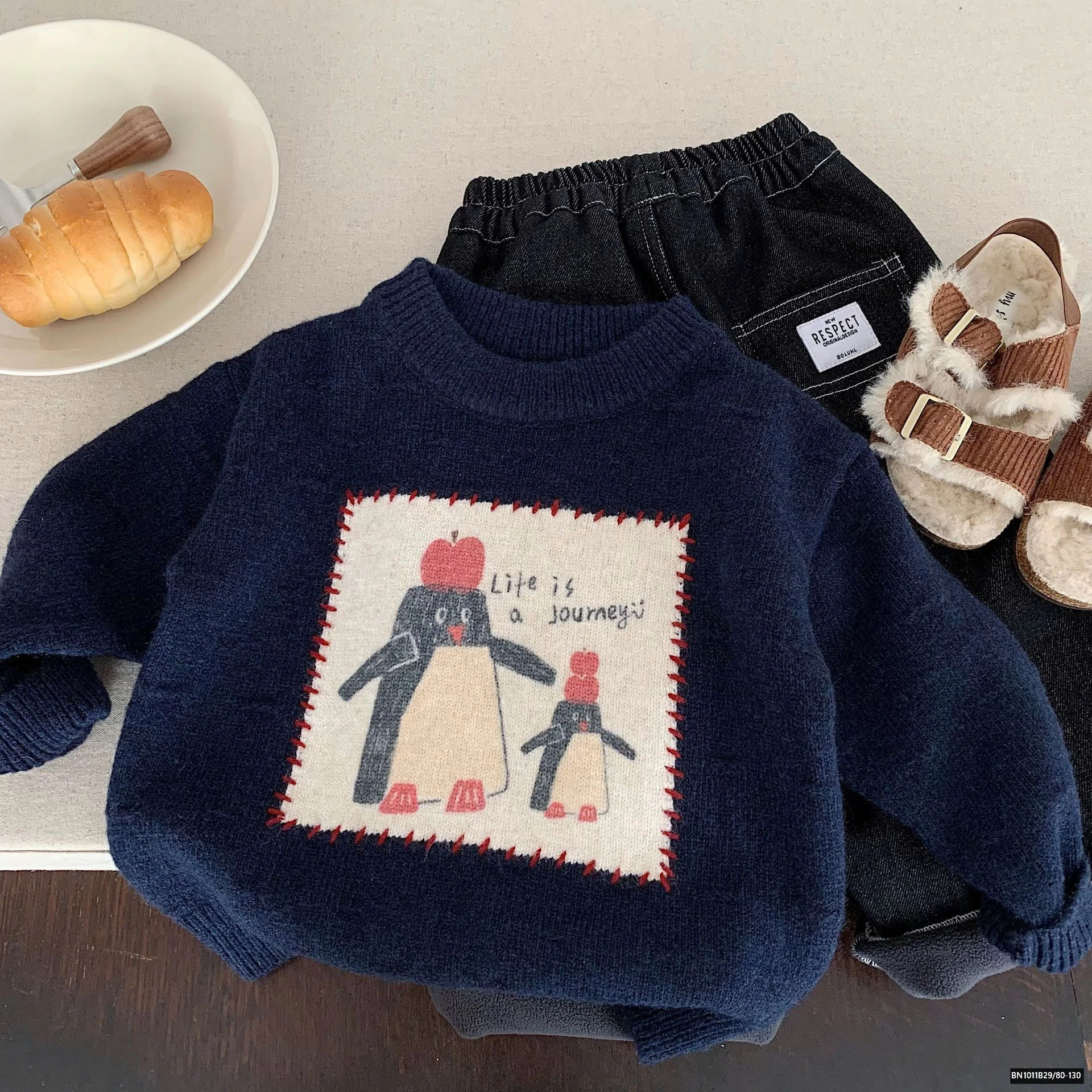 ÁO LEN CHIM CÁNH CỤT