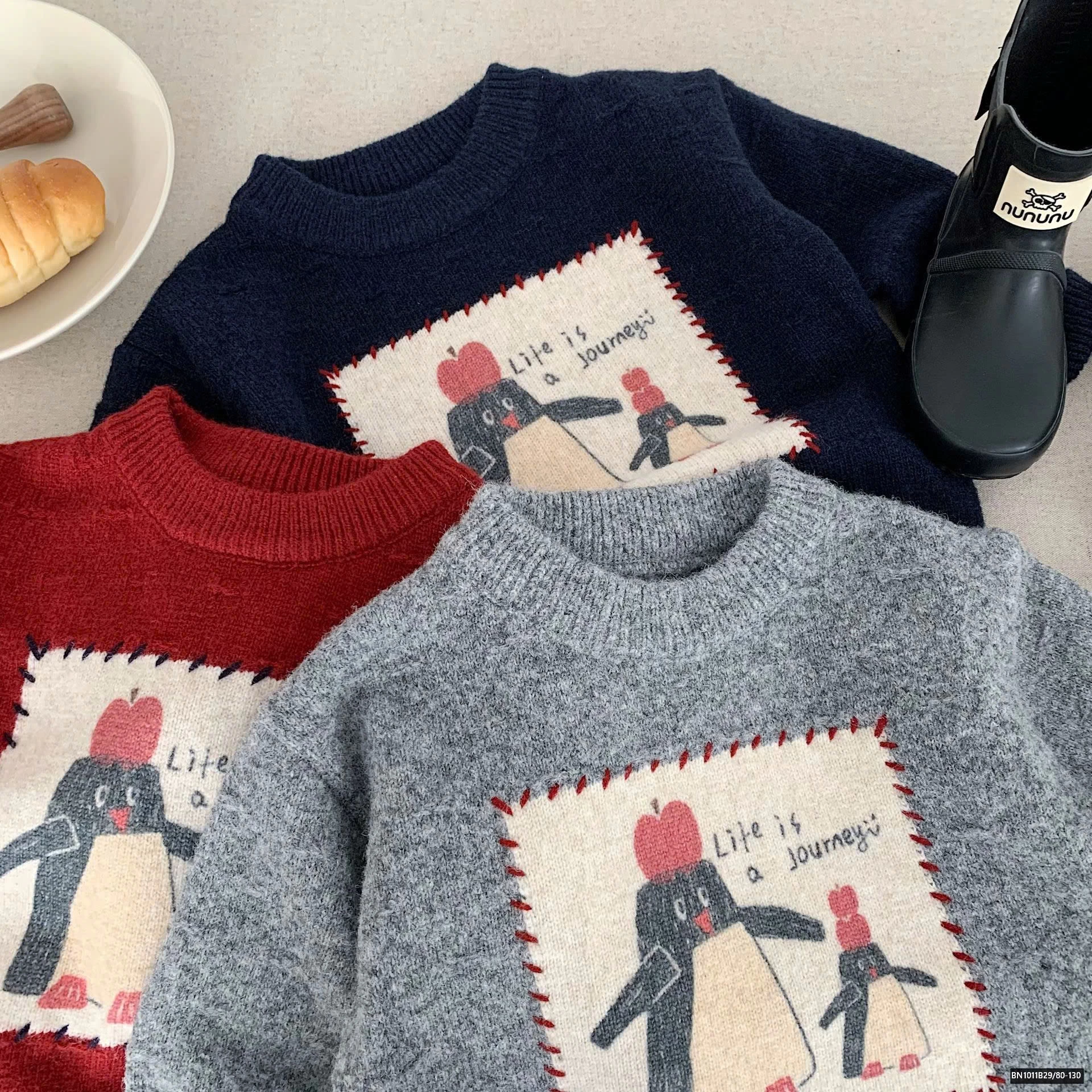 ÁO LEN CHIM CÁNH CỤT