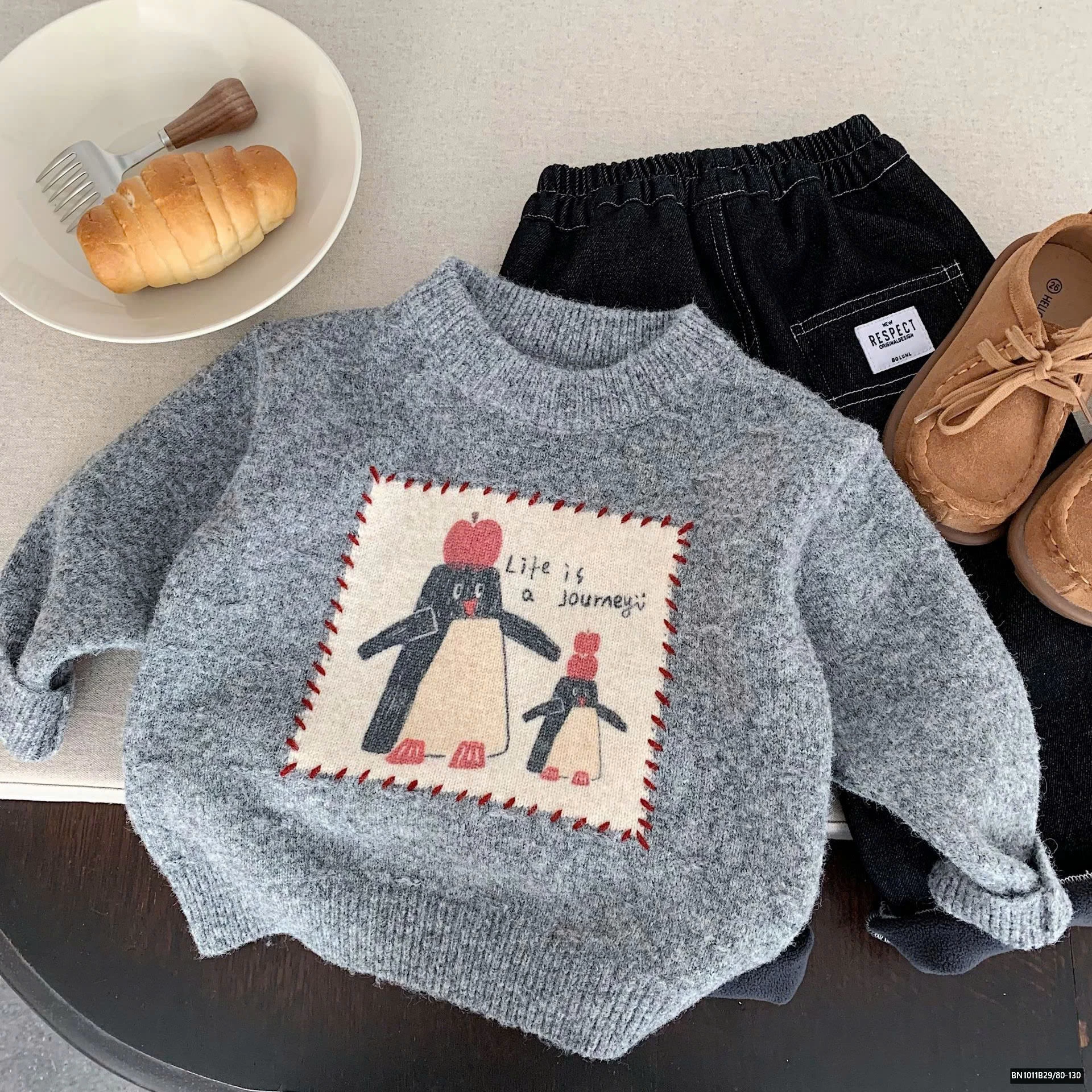 ÁO LEN CHIM CÁNH CỤT