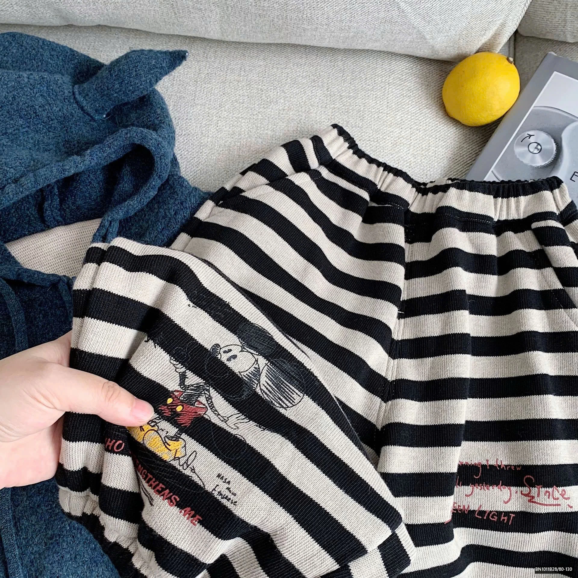 QUẦN KẺ MICLEY LÓT LÔNG CỪU