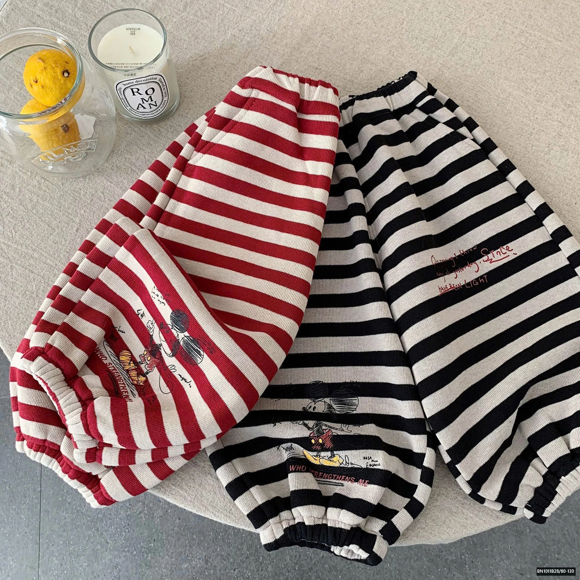 QUẦN KẺ MICLEY LÓT LÔNG CỪU