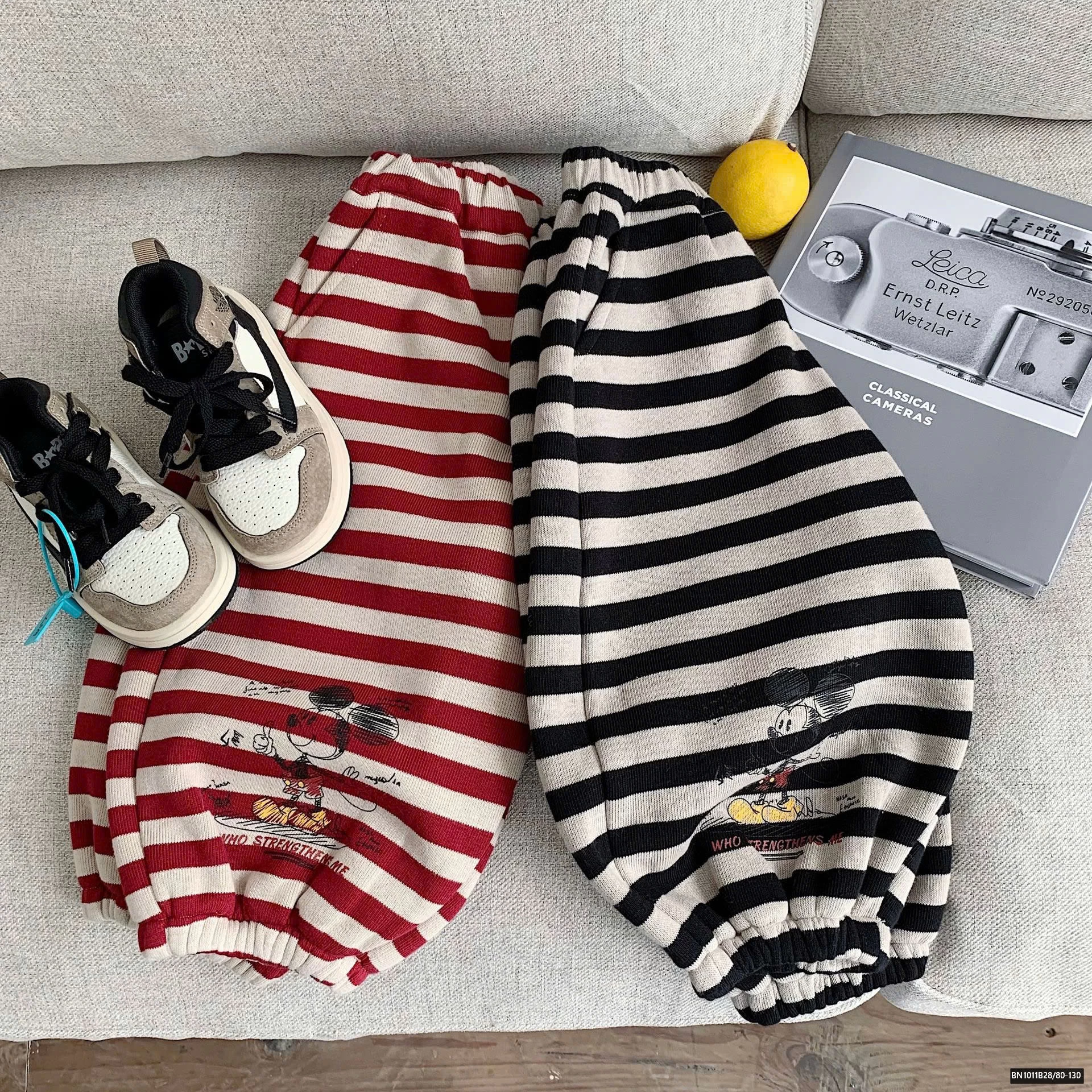 QUẦN KẺ MICLEY LÓT LÔNG CỪU